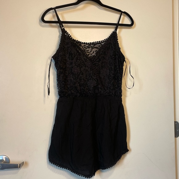 SOLD Offline New Black Ambiance Romper. Can be worn two ways. Ships in Gift Box - Picture 4 of 16